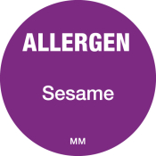 DAYMARK ALLERGEN SESAME LABEL 25MM CIRCULAR