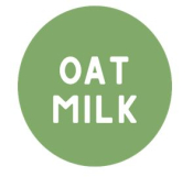 *OAT MILK* 25MM SEMI GLOSS ALLERGEN LABELS COFFEE & DRIFT