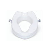 ALERTA RAISED PLASTIC TOILET SEAT, 6 INCHES