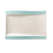 AMARAH AQUAMARIN PLATE FLAT RECTANGULAR 26X20CM / 10.2X7.9inch