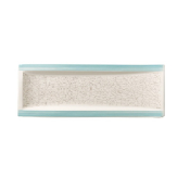 AMARAH AQUAMARIN RECTANGULAR FLAT ANTIPASTI PLATE 42X15CM /16.5X5.9inch