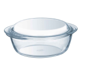 ARTIS CASSEROLE DISH 2.2+0.8L ROUND WITH LID PYREX X3