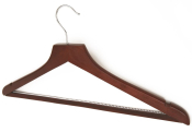 ASLOTEL HOOK WISHBONE TROUSER BAR COATHANGER MAHOGANY X10