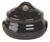 RUSTICO AZUL BELLIED CASSEROLE 14X6.5CM(70CL)/5.5X2.75inch(24OZ)