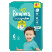 PAMPERS BABY-DRY SIZE 6 13KG-18KG CARRY PACK 4X19
