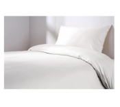 ESSENTIALS SPECTRUM DUVET COVER WHITE SINGLE