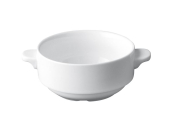 SUPERWHITE LUGGED SOUP BOWL 10OZ 28CL