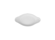 SUPERWHITE OVAL EARED DISH 8.75inch 22CM