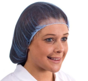 BLUE HAIR NETS X100