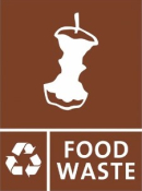 FOOD WASTE LOGO FOR BIN 160X210MM