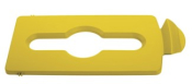 RUBBERMAID SLIM JIM RECYCLING STATION TOPPER YELLOW
