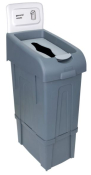 PROCYCLE RECYCLIN BIN, LID & BACK PANEL 80L WHITE GENERAL