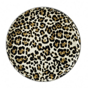 ROUND BAR TRAY LEOPARD PATTERN 35.5CM