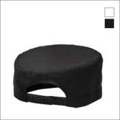 CHEFS SKULL CAP BLACK POLYCOTTON ADJUSTABLE