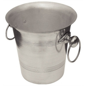 ICE BUCKET WITH RING HANDLE ALUMINIUM