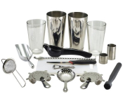 GENWARE COCKTAIL BAR KIT BRONZE 17PCS CBK4