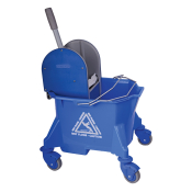 SMOOTHLINE KENTUCKY PLASTIC BUCKET & METAL WRINGER BLUE 23L
