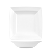 CHURCHILL ALCHEMY FINE CHINA WHITE ENERGY SQUARE PASTA BOWL 25OZ
