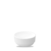 CHURCHILL ALCHEMY FINE CHINA WHITE CONSOMME BOWL 10OZ