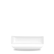 CHURCHILL ALCHEMY FINE CHINA WHITE BALANCE BUFFET BOAT DISH 9OZ