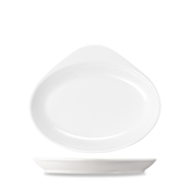 CHURCHILL ALCHEMY FINE CHINA WHITE COOK&SERVE NO.7 OVAL DISH 15OZ