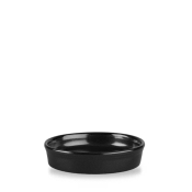 CHURCHILL SUPER VITRIFIED BLACK MEDITERRANEAN MEZZE DISH 7OZ