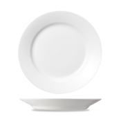 CHURCHILL SUPER VITRIFIED WHITE MEDITERRANEAN PLATE 10inch