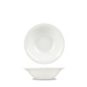 CHURCHILL SUPER VITRIFIED CHATEAU WHITE OATMEAL BOWL 12.7OZ