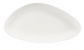 CHURCHILL SUPER VITRIFIED LOTUS WHITE TRIANGULAR PLATE 14X7.4inch