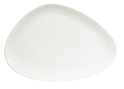 CHURCHILL SUPER VITRIFIED WHITE CHEFS' TRIANGULAR PLATE 14X9.8inch