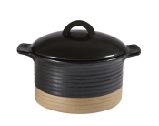 CHURCHILL ART DE CUISINE IGNEOUS BLACK COCOTTE WITH LID 20OZ
