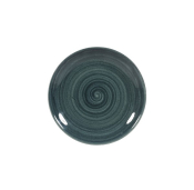 CHURCHILL SUPER VITRIFIED STONECAST PATINA RUSTIC TEAL COUPE PLATE 6.5inch