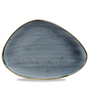 CHURCHILL SUPER VITRIFIED STONECAST BLUEBERRY TRIANGULAR PLATE 14X9.8inch