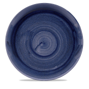 CHURCHILL SUPER VITRIFIED STONECAST PATINA COBALT BLUE COUPE PLATE 11.3inch
