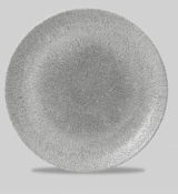CH STUDIO PRINTS RAKU JASPER GREY COUPE PLATE 28.8CM X12