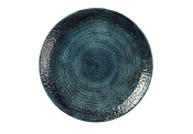 CHURCHILL HOMESPUN CHROMA BLUE EVOLVE COUPE PLATE 10.25inch