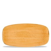 STONECAST TANGERINE CHEFS' OBLONG PLATE NO. 3 29.8 X 15.3