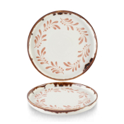 HARVEST MEDITERRANEAN TERRACOTTA ROUND WALLED PLATE