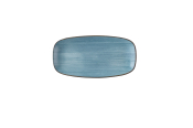STONECAST RAW TEAL CHEFS OBLON G PLATE 11 3/4X6inch