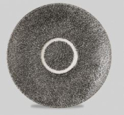 RAKU QUARTZ BLACK CAPPUCCINO S AUCER 6.25inch