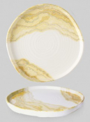 TIDE GOLD ORGANIC WALLED PLATE 10 1/2inch