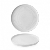 CHURCHILL ERA GREY WALLED PLATE 8.25inch