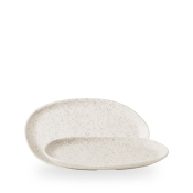 STONECAST BARLEY WHITE ORGANIC PLATTER 26 X 15CM