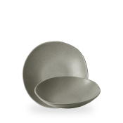 STONECAST GREY NATURAL ORGANIC COUPLE BOWL 22CM 74CL 26OZ