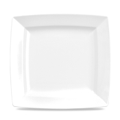 CHURCHILL ALCHEMY FINE CHINA WHITE ENERGY SQUARE PLATE 9.2inch