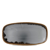DUDSON HARVEST GREY OBLONG PLATE 11.7X6inch