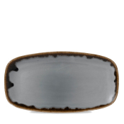 DUDSON HARVEST GREY OBLONG PLATE 14X7.4inch