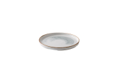 HOMESPUN ACCENTS WALLED PLATE 8.67inch JASPER GREY