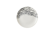 KINTSUGI ACCENTS PLATE 10.25inch COUPE QUARTZ BLACK EVOLVE