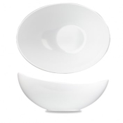 CHURCHILL MELAMINE MOONSTONE BUFFET BOWL WHITE 158OZ
